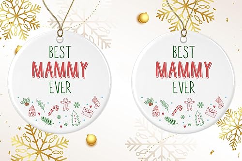 Miniatura 2 de Adorno de la mejor mamá del mundo, decoración de árbol de Navidad, adorno de cerámica para mamá, regalo de adorno de recuerdo de Navidad, regalo de