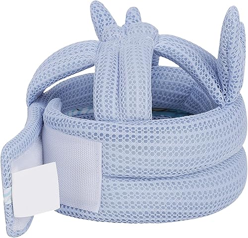 Miniatura 6 de Casco de seguridad para caminar para niños pequeños, protector de cabeza transpirable, protector de cabeza ajustable, sin golpes, gorro de seguridad