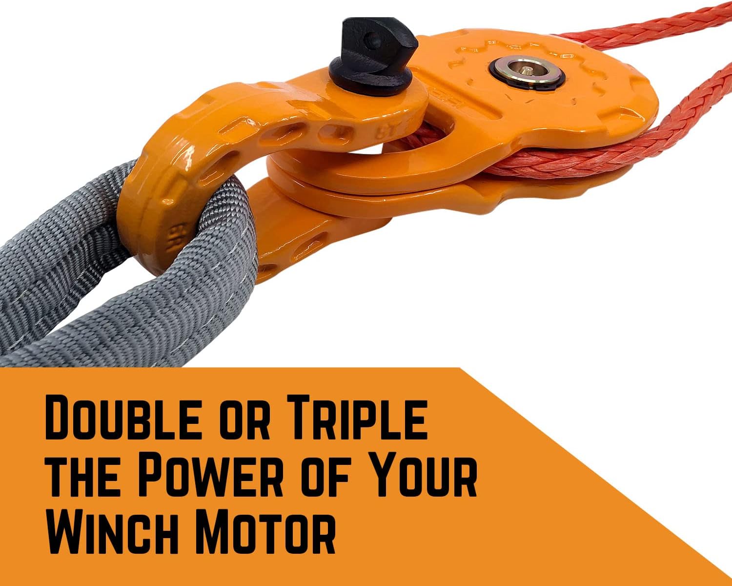 Up To 40% OFF GearAmerica Mega Snatch Block – 50,000 lbs (25T) Minimum Breaking Strength, 25,000 lbs (12.5T) Working Load Limit – for Synthetic Rope and Steel Cable Winch Lines