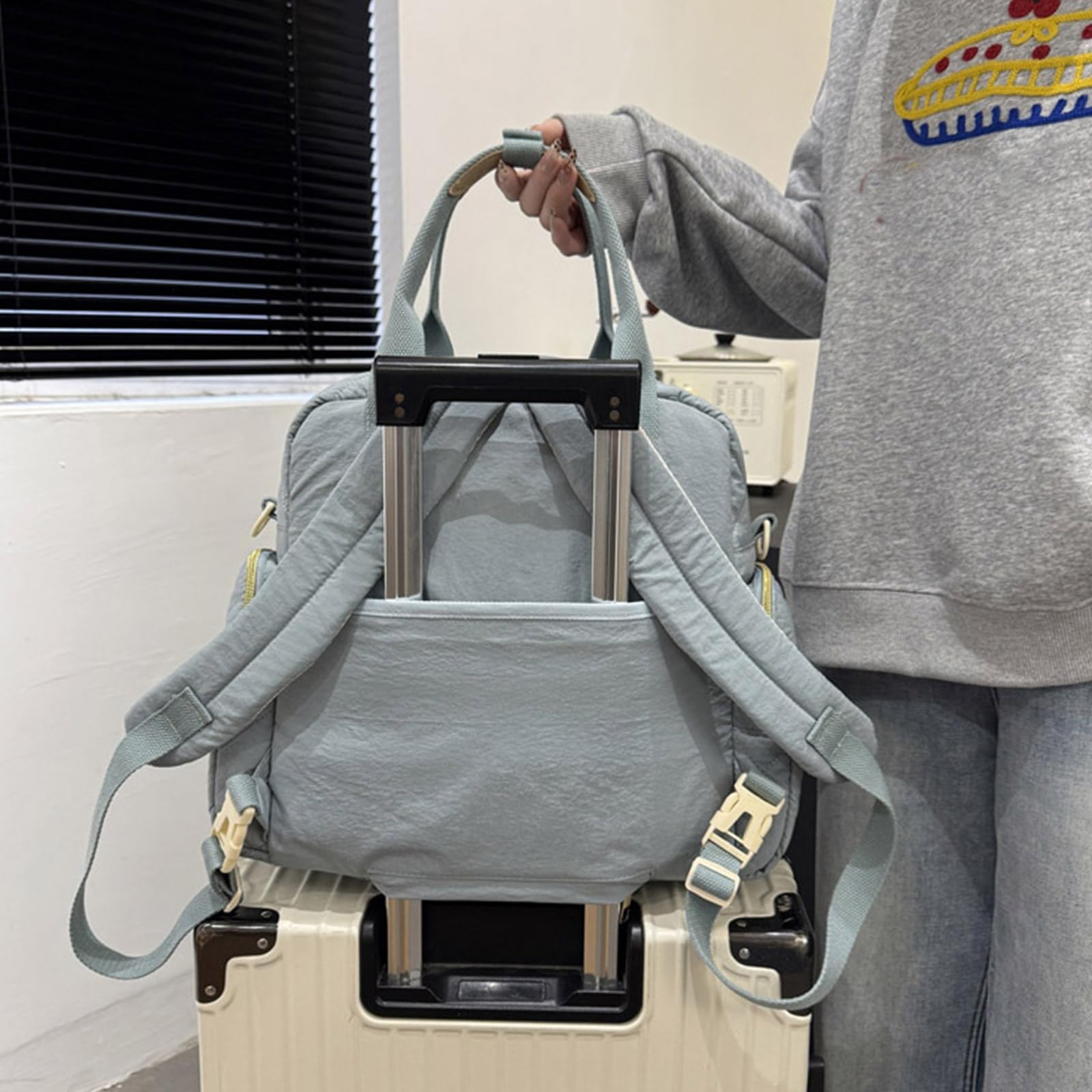 Sac à langer résistant à l'usure, grande capacité, sac de maternité, résistant aux éclaboussures, plusieurs compartiments, sac à main, sac à dos, séparation humide et sèche
