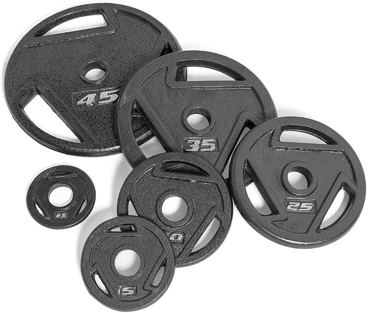 CAP Barbell 2-Inch Olympic Grip Plate (10-Pound (Set of 2)), Black : Sports & Outdoors