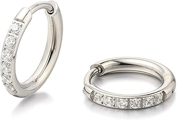 Amazon.com: Limerencia Titanium Jewelry: Hoop Earrings