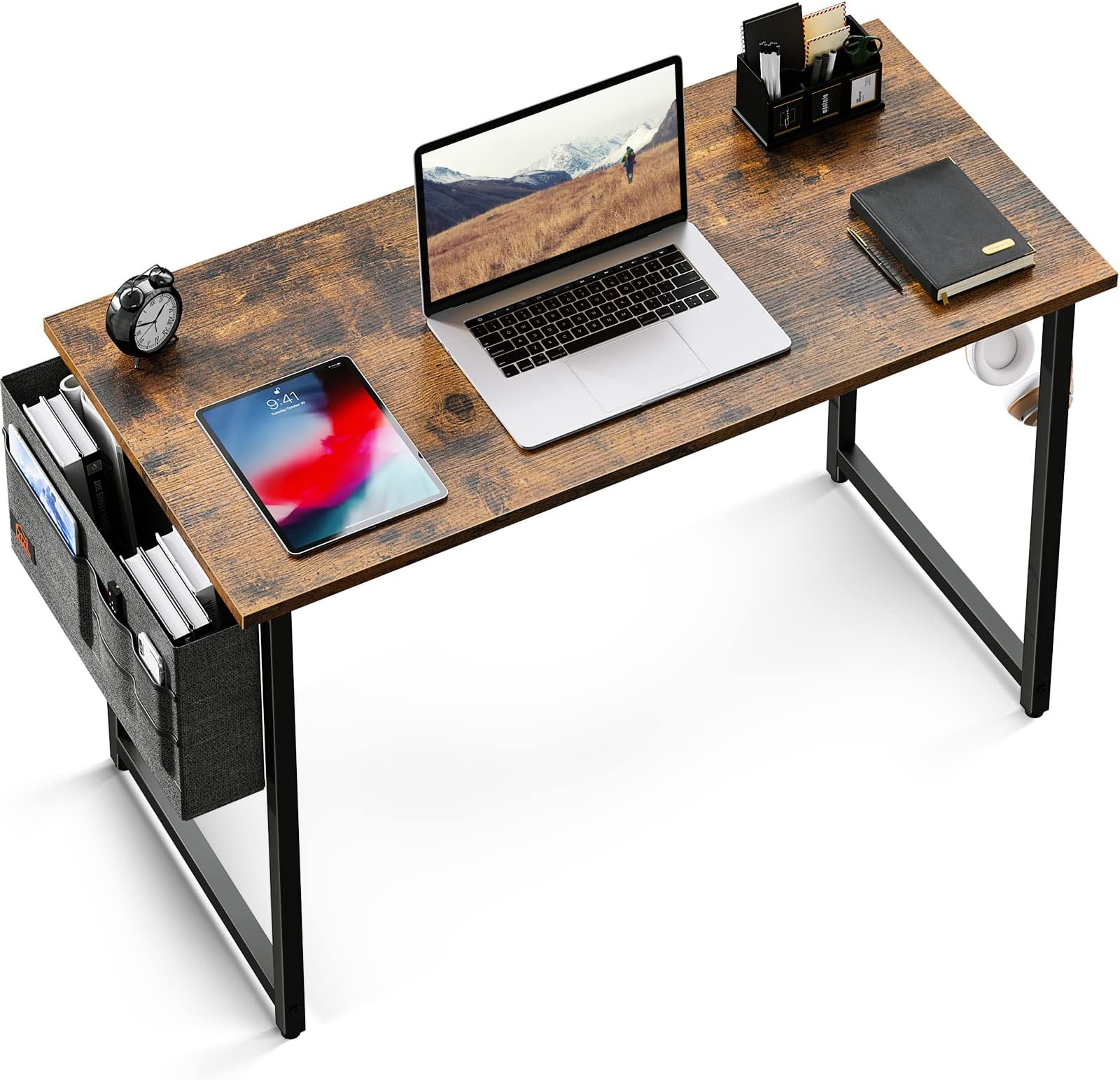 Amazon | ODK デスク 机 pcデスク 幅100cm ゲーミングデスク パソコンデスク シンプルデスク 桌子 computer ...