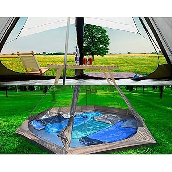 【新品未使用】ティピーテントTeepee 収納バッグ付き　インディアンテント Amazon.co.jp: インディアンテント Tipi アウトドア 二層