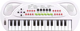 ConCerto 32 Keys Keyboard Piano, Mini Portable Electronic Keyboard Musical Toys Beginners 3-8 Years Old Girls Boys (White)
