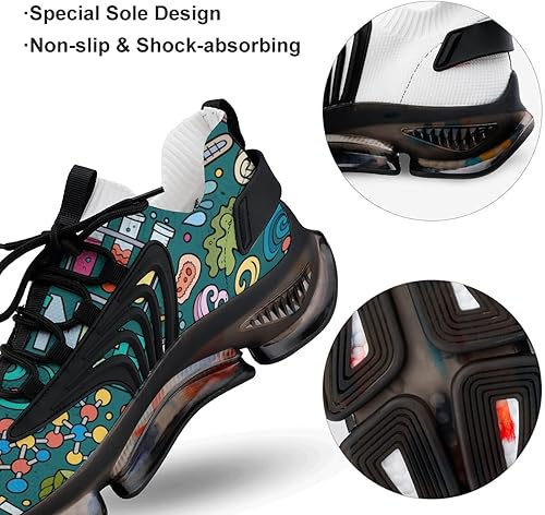 Miniatura 4 de Physics Biochemistry Science Men's Running Shoes Fashion Walking Sneakers Lightweight Casual Sports Shoes for Women