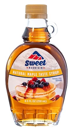 Sweet Mountain - Natural Maple Taste Syrup in Glass Bottle 8.5 FL OZ / 250 ml