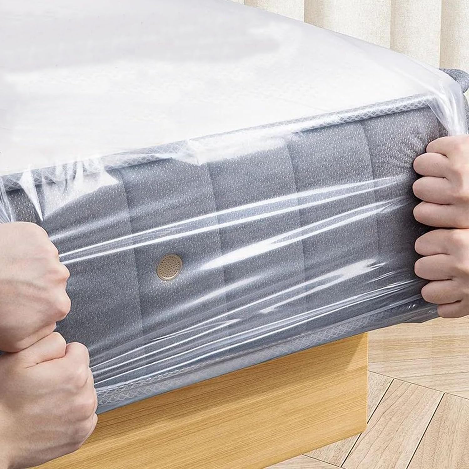 Plastic Mattress Protector Vinyl Mattress Cover, Waterproof Fitted Sheet Bed Bed Cover Queen King Full Twin Wetting and Spill Protection for Mattress (200 * 220 * 30cm/78x86x11.8in)