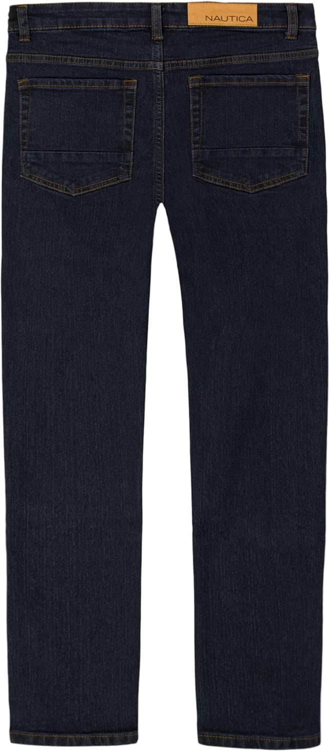 Nautica Boys Classic Fit Straight Leg Denim Jeans, 5-Pocket Style, Zipper Fly & Button Closure - Image 2