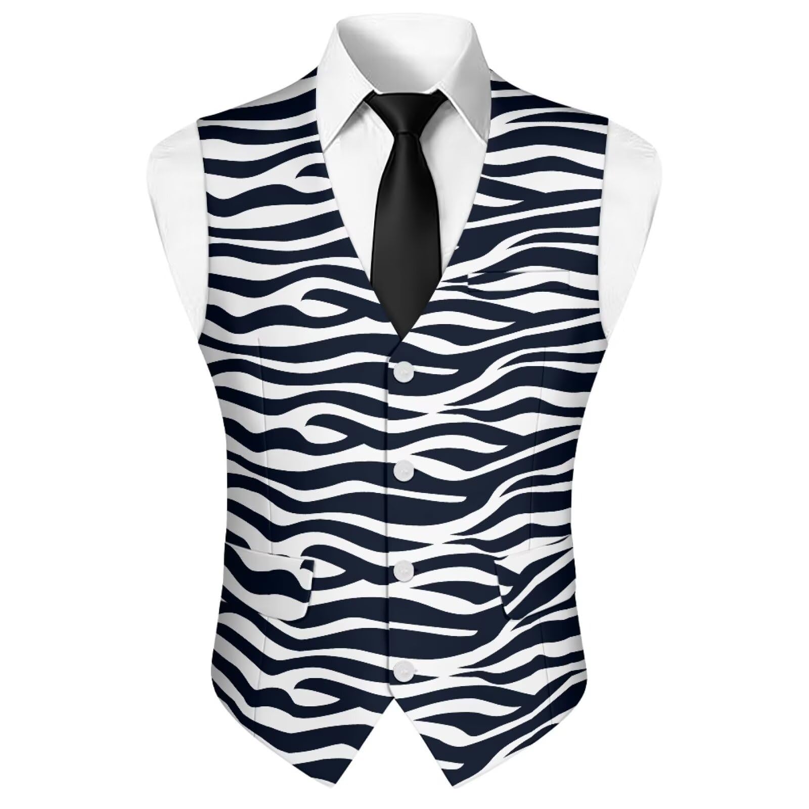 Chaleco formal para hombre, vestido de negocios, ajustado, casual, para trabajo, boda, fiesta, esmoquin con bolsillos