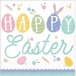Pretty Pastels Easter Luncheon Paper Napkins - 6 1/2