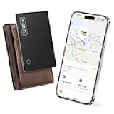 Wallet Tracker Card Air-Tag (iOS Only) - Work with Apple Find My, Bluetooth Tracker Smart Tracking Card Wallet Finder, 0.07in Slim, IP68 Waterproof, Item Locator for Luggage Tags, Passports, Purse