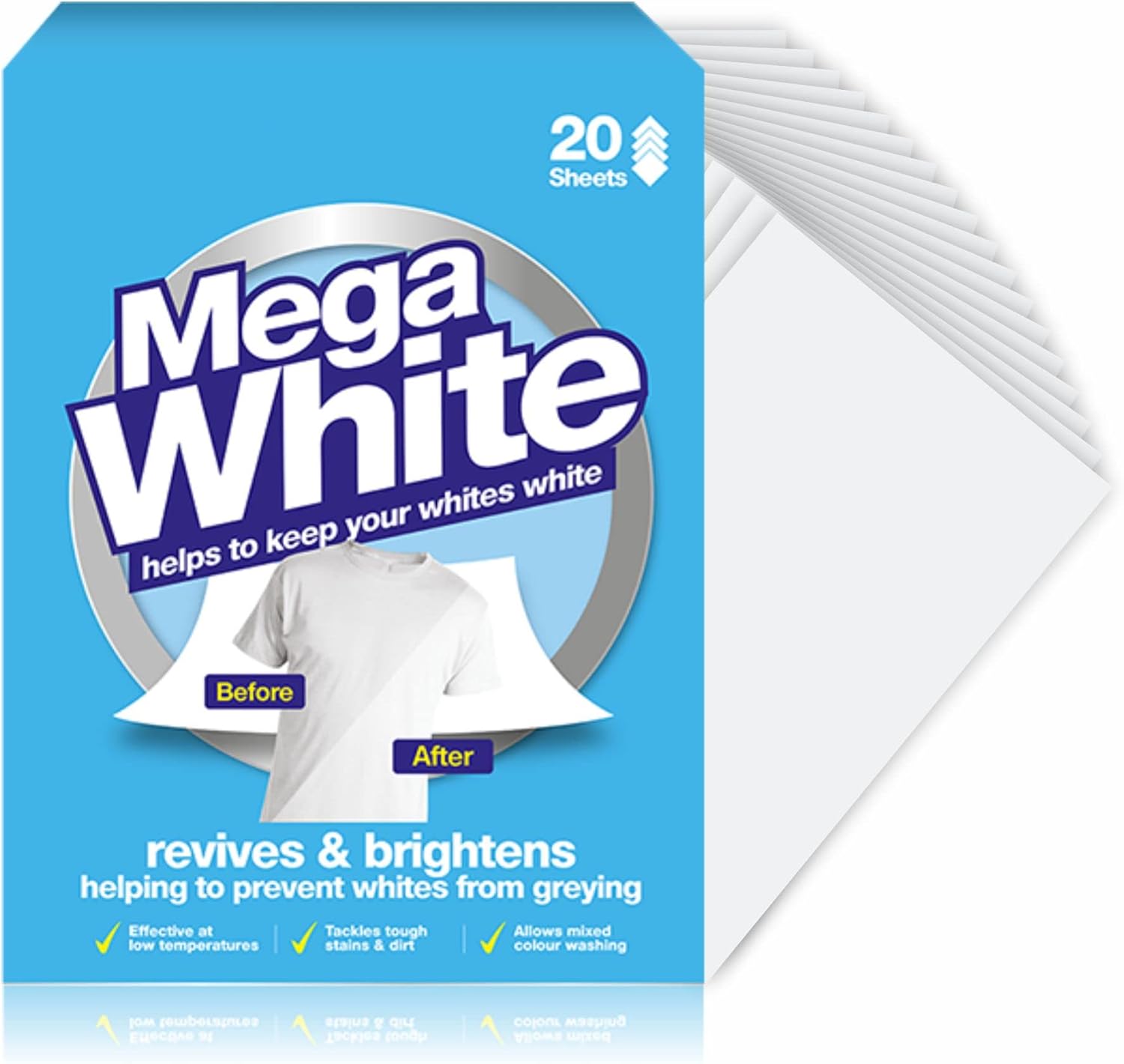Laundry Sheets White Colour Catcher Sheets Heavy Duty Prevent Colour