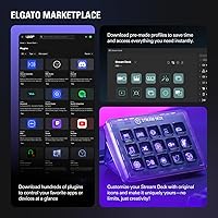 Vista 7 de Elgato Stream Deck + White - Controlador de estudio con teclas LCD, diales y tira táctil para posproducción en Adobe Premiere Pro, Photoshop