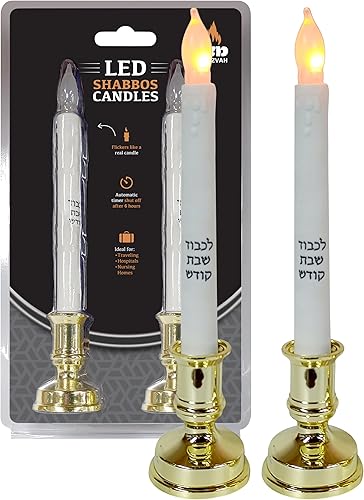 Velas cónicas LED con soporte wtemporizador