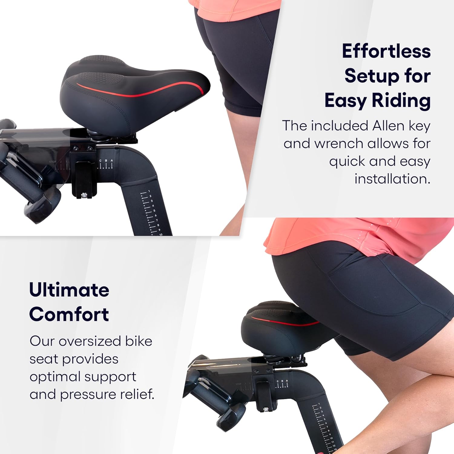 TrubliFit Replacement Seat for Peloton Bike or Peloton Bike Extra Wide