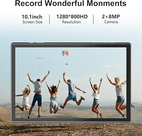 Vista 17 de Tablet 2 en 1 con funda para teclado y ratón, tableta de 10 pulgadas Android 14 Tablets PC, 6 GB RAM+32 GB ROM compatible con 1 TB expandible