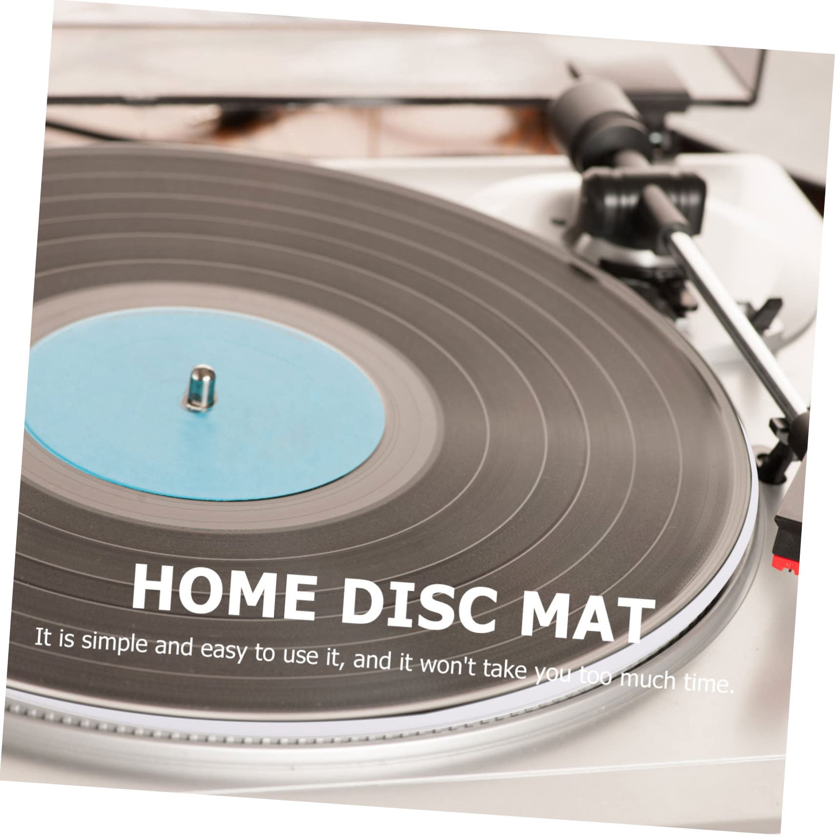 Housoutil Tappetino in Acrilico per Vinile Antistatico e Protettivo per Giradischi e Fonografo Accessorio Resistente per Dischi Vinyl