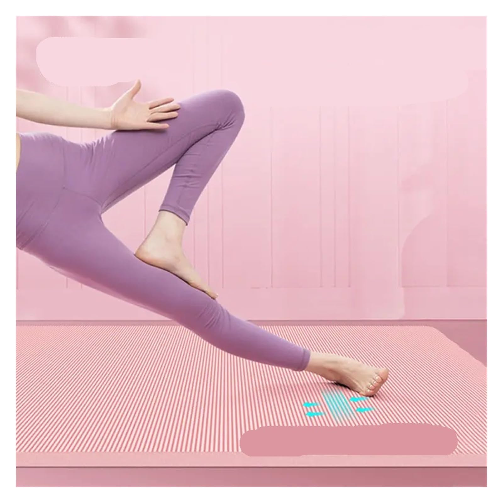 Yoga Matte Dicke Yogamatte, rutschfeste Decke, Heim-Fitnessstudio, Sport, Gesundheit, Abnehmen, Fitnessmatten, Trainingsunterlage for Frauen