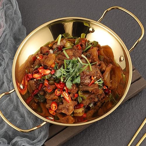 Miniatura 9 de Cabilock Olla japonesa coreana para fideos ramen coreanos, olla Ramyun de acero inoxidable con doble asa, olla para estofado de sopa, olla de fideos