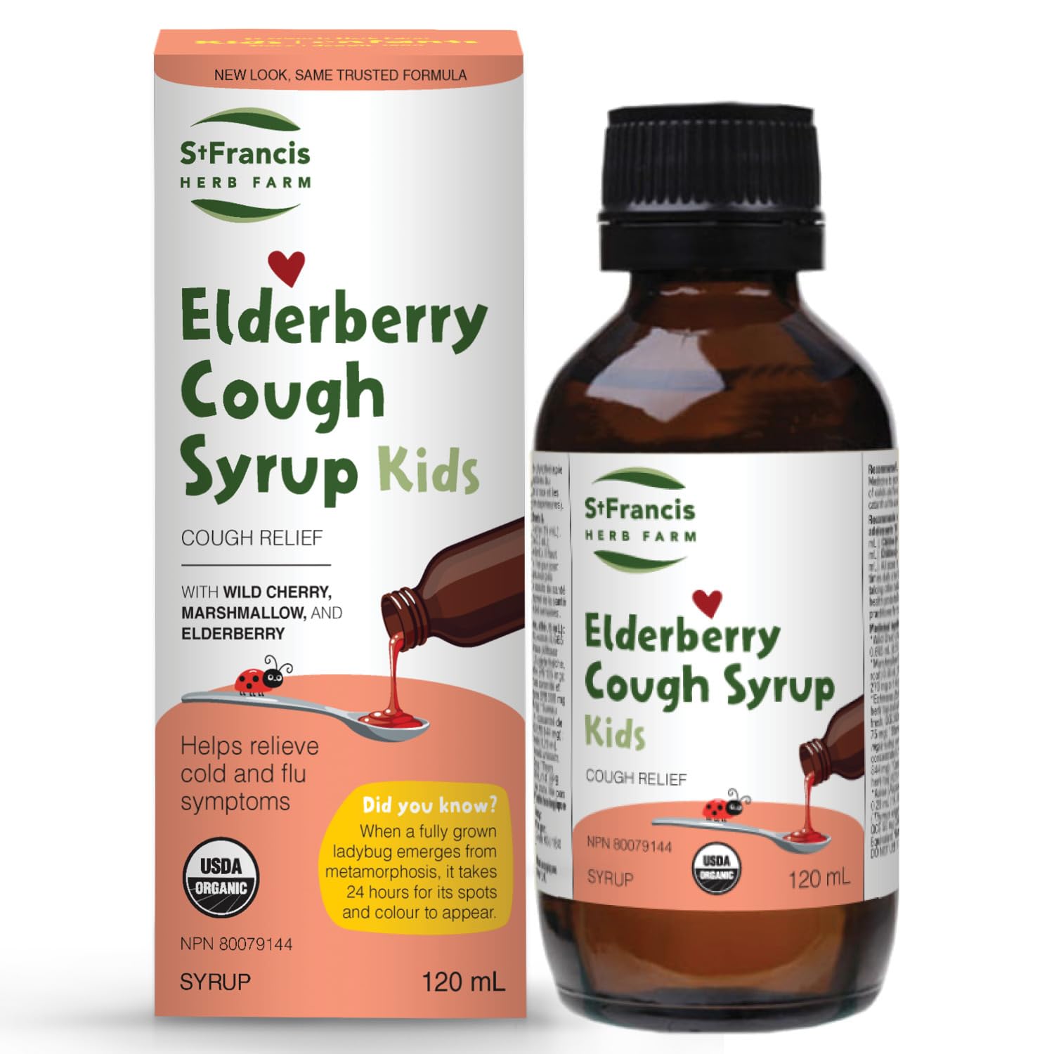 ST FRANCIS HERB FARM Elderberry Cough Syrup for Kids 2+ (120 ml