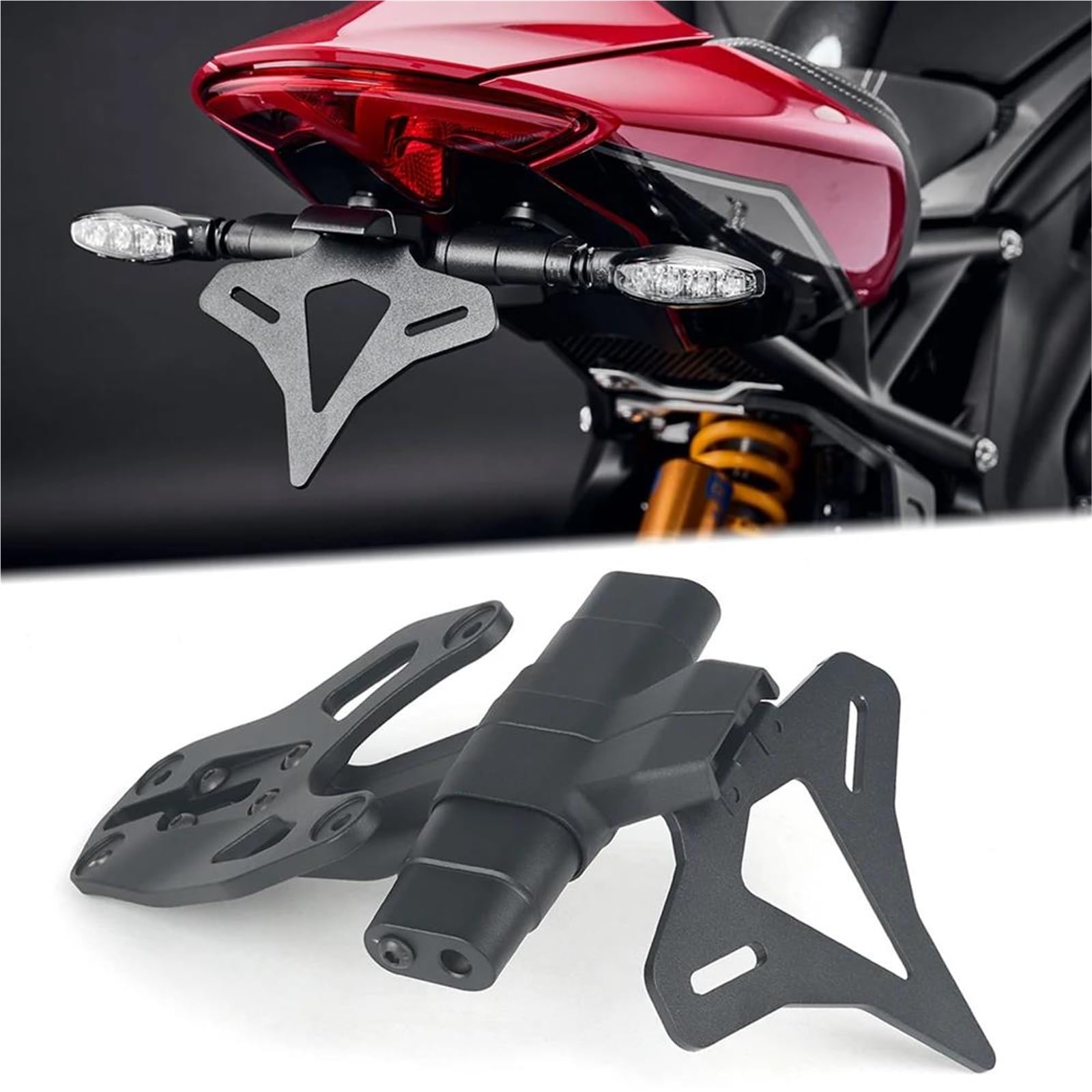 Portatarga Moto Per Speed ​​Triple 1200RS 1200RR Staffa Per Contropunta Porta Targa Posteriore Per Moto Corta