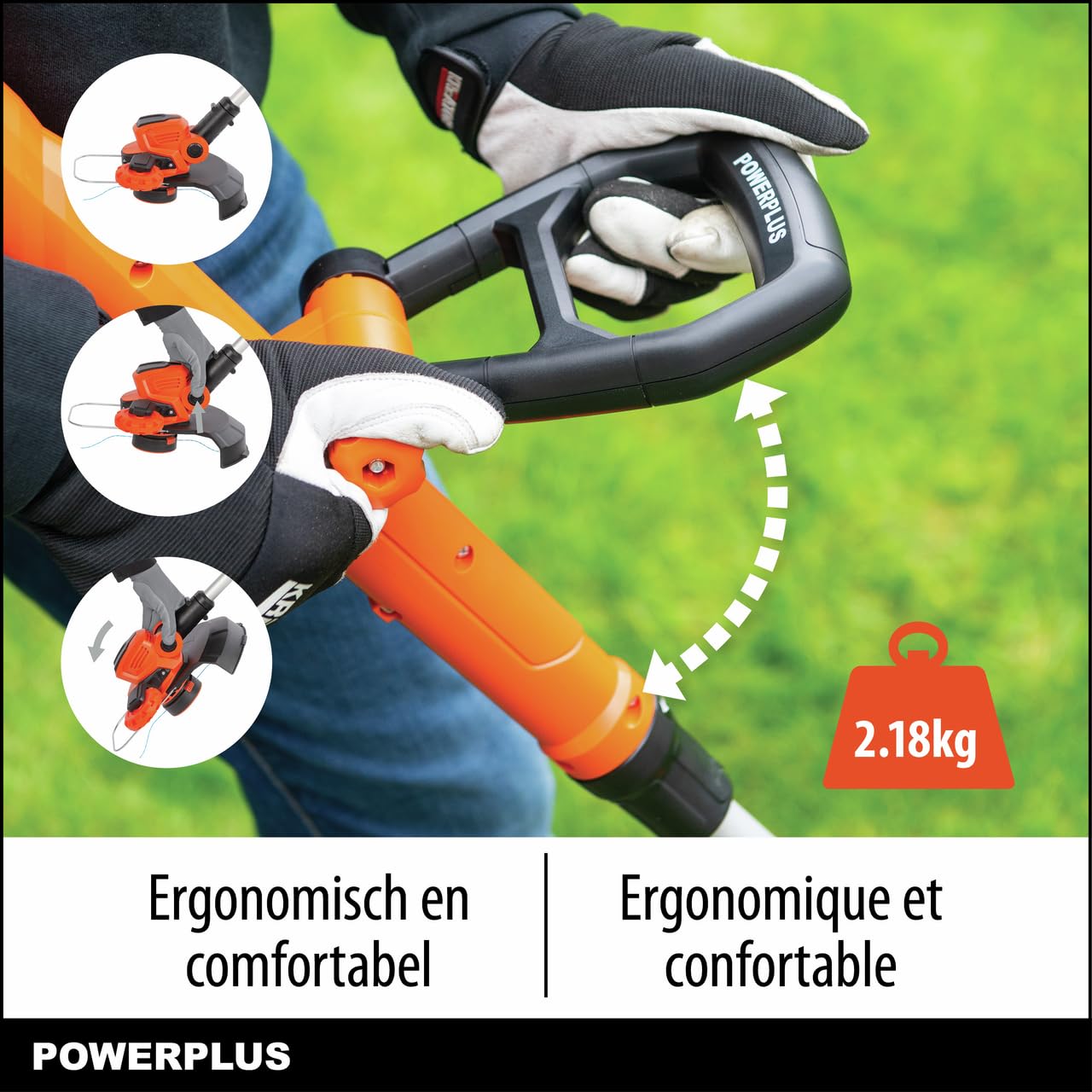 PowerPlus POWDPG7546 POWDPG7546 - Cortabordi, 40 V, 300 mm (Sin Batería)