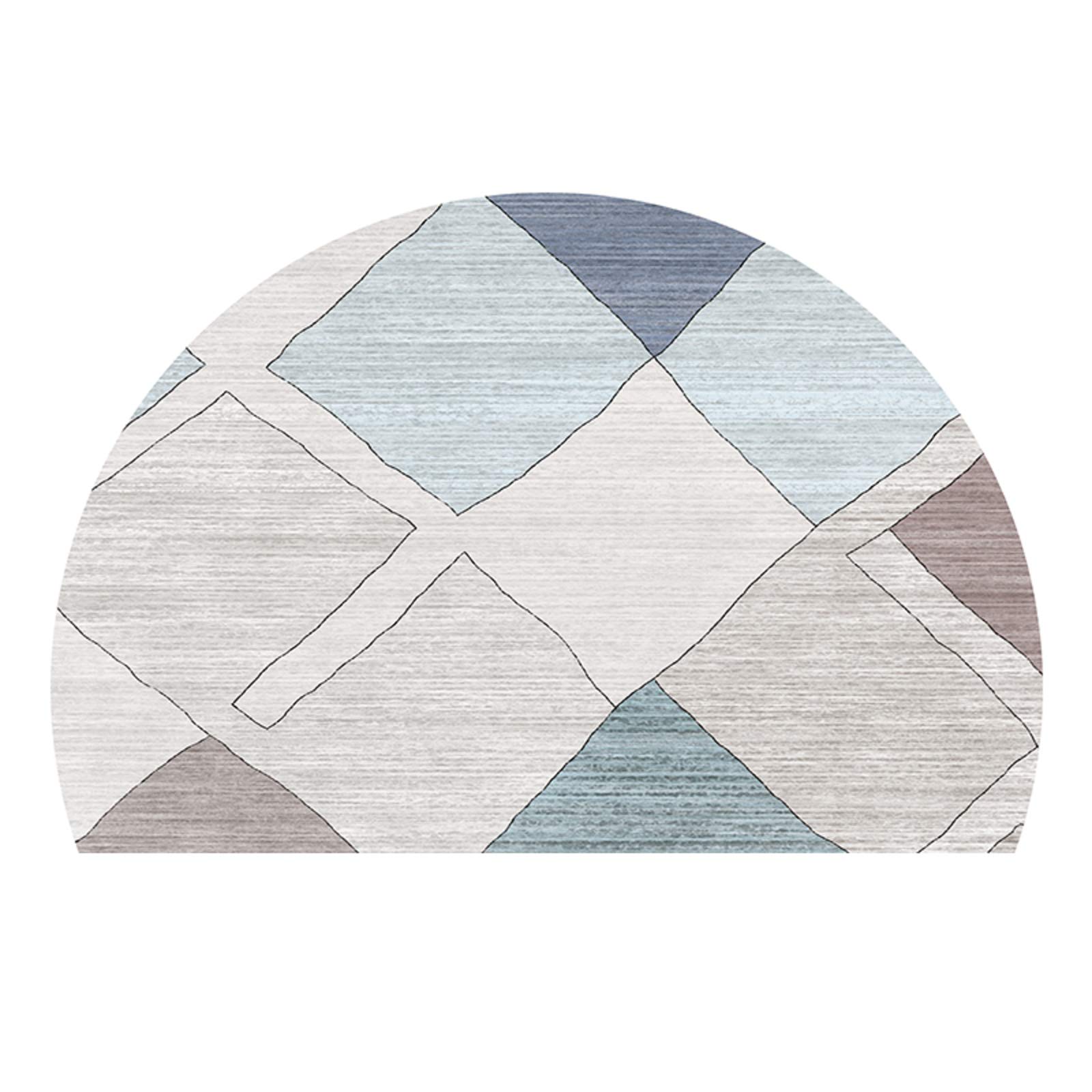 Semicircle Doormat,Super Large European Traditional Welcome Mat,Non-slip Vintage Retro Floral Welcome Carpet For Entrance Bedside Front Door Hallway-Ff 140 * 200cm