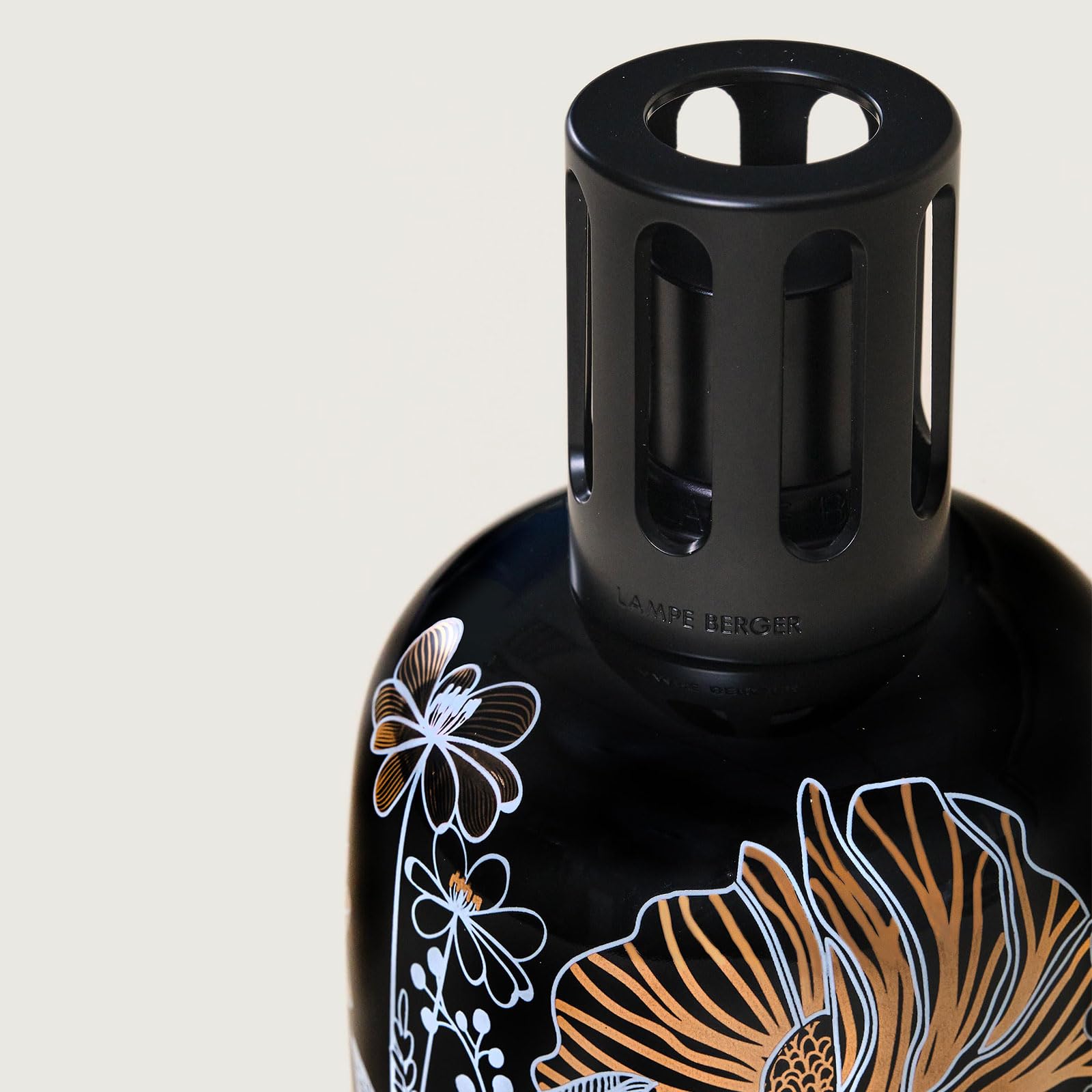 Maison Berger - Lámpara de porcelana vegetal negra Berger