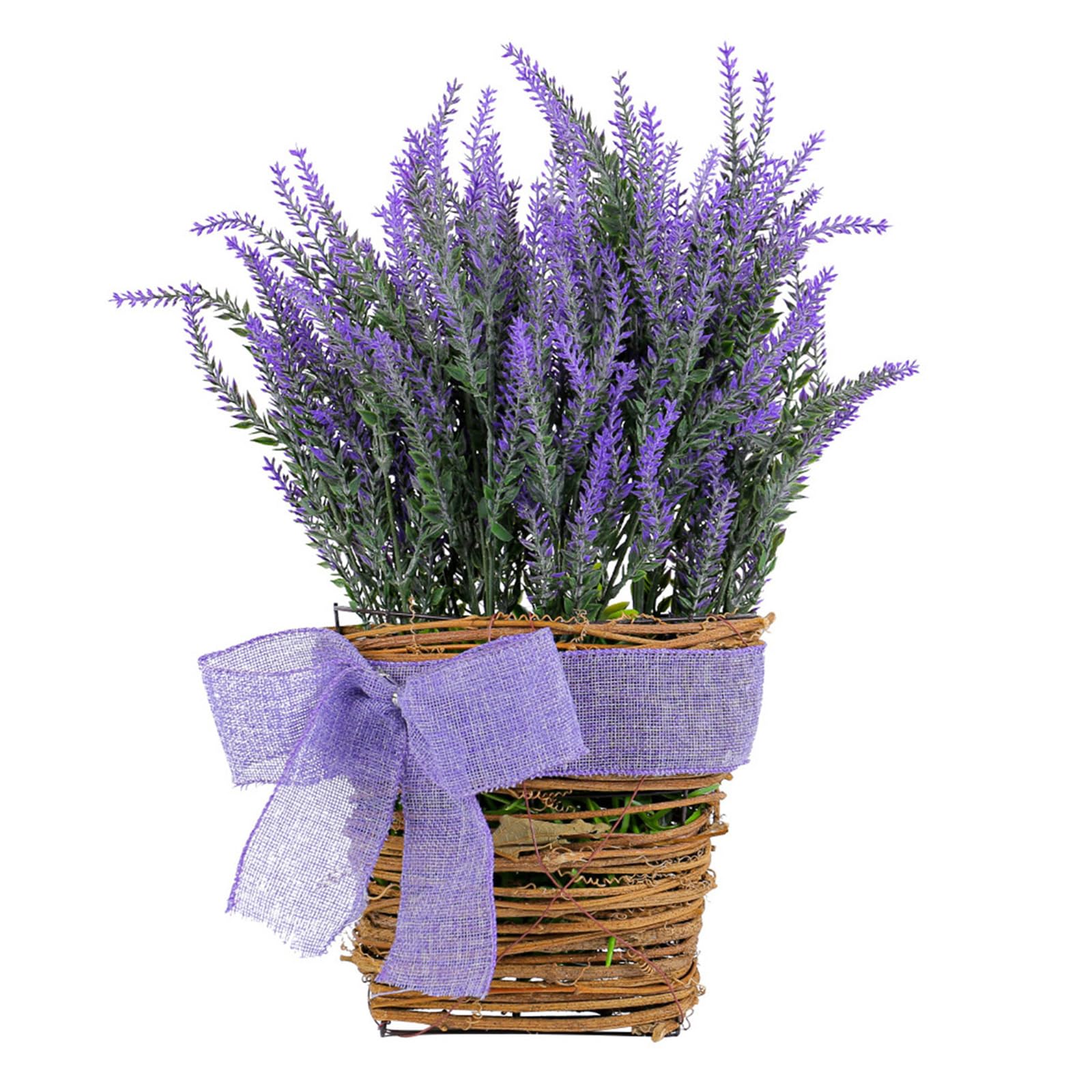 Msioytog Wall Hanging Flowers with Baskets for Spring Outdoor Decorations, Artificial Flower Plant Door Hanging Decorations Outdoor