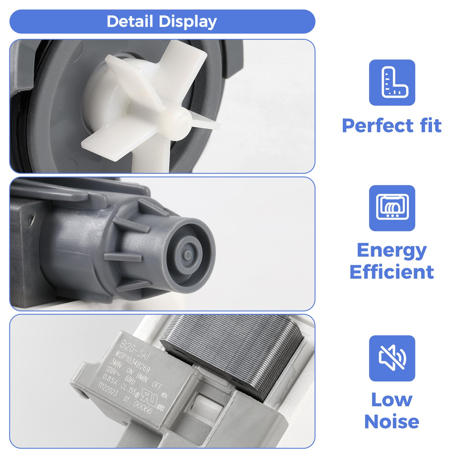 Ricambio Originale Pompa Di Scarico Lavatrice Samsung DC31-00030A - Foto 7
