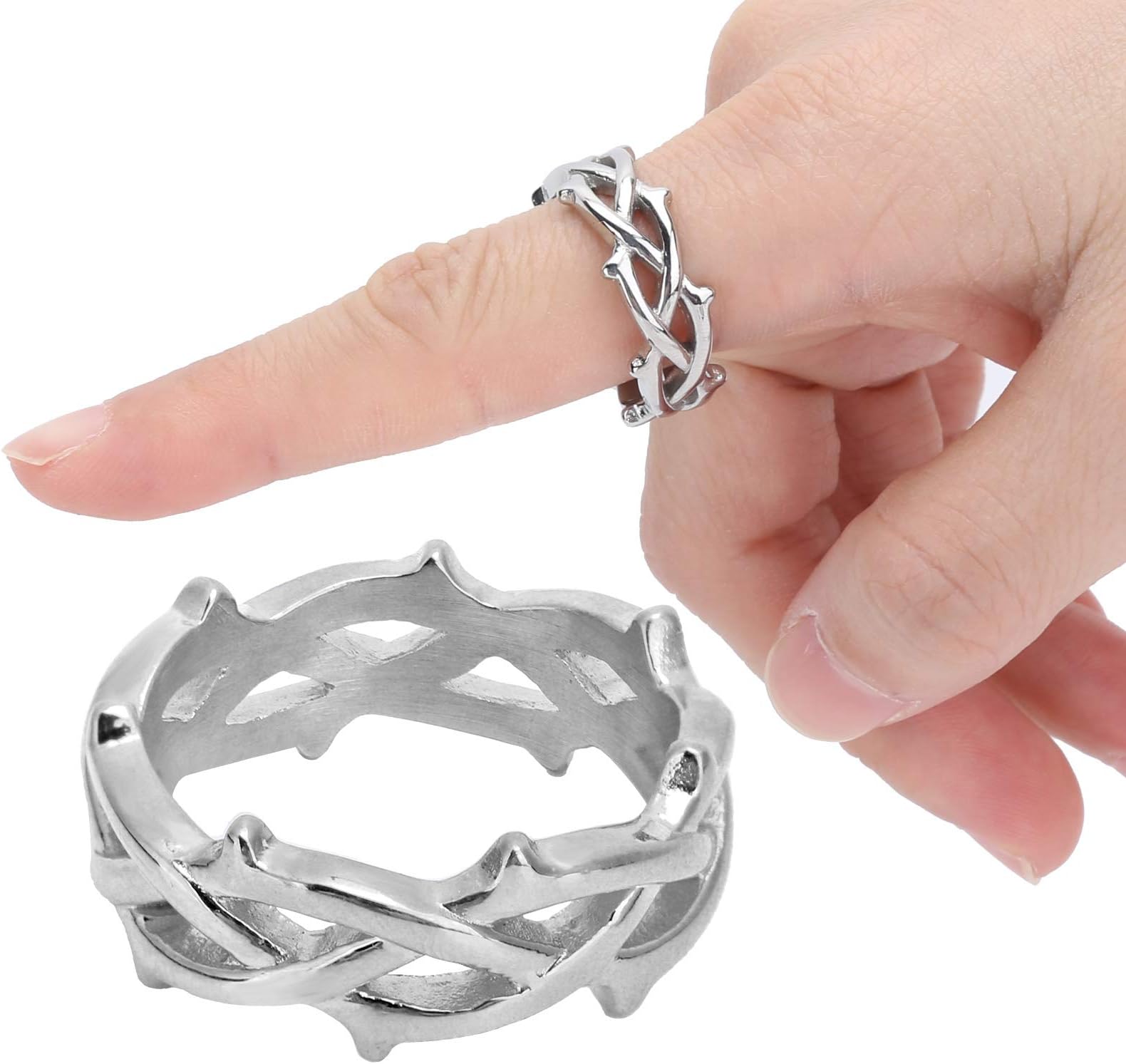 Fashionable Men Ring, Retro Ring, Simple Fish Shaped Woven Ring, Vintage Ring Metal Retro Men Ring Hand Jewelry Accessory for Daily Gatherings Parties or Dates(#2)