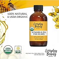 Vista 36 de Aceite orgánico de vitamina E para cicatrices, hidratante de piel natural y vegano, 4.06 onzas, ligero y sin perfume, ideal para cicatrices después