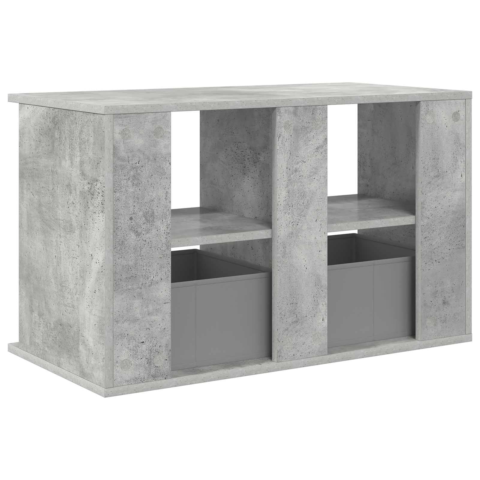 Gecheer TV-Ständer mit Schubladen Beton Grau 79 x 40 x 48 cm, Fernsehschrank Fernsehtisch TV-Lowboard für Wohnzimmer Home-Cinema Gamerzimmer8000463