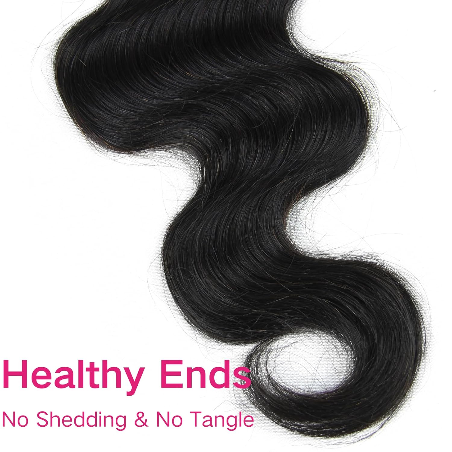 4x4 Lace Closure Body Wave - Transparent HD Free Part Invisible Lace Closure 100% Brazilian Virgin Human Hair Pre Plucked with Baby Hair Natural Black 12A Grade (10 Inch)