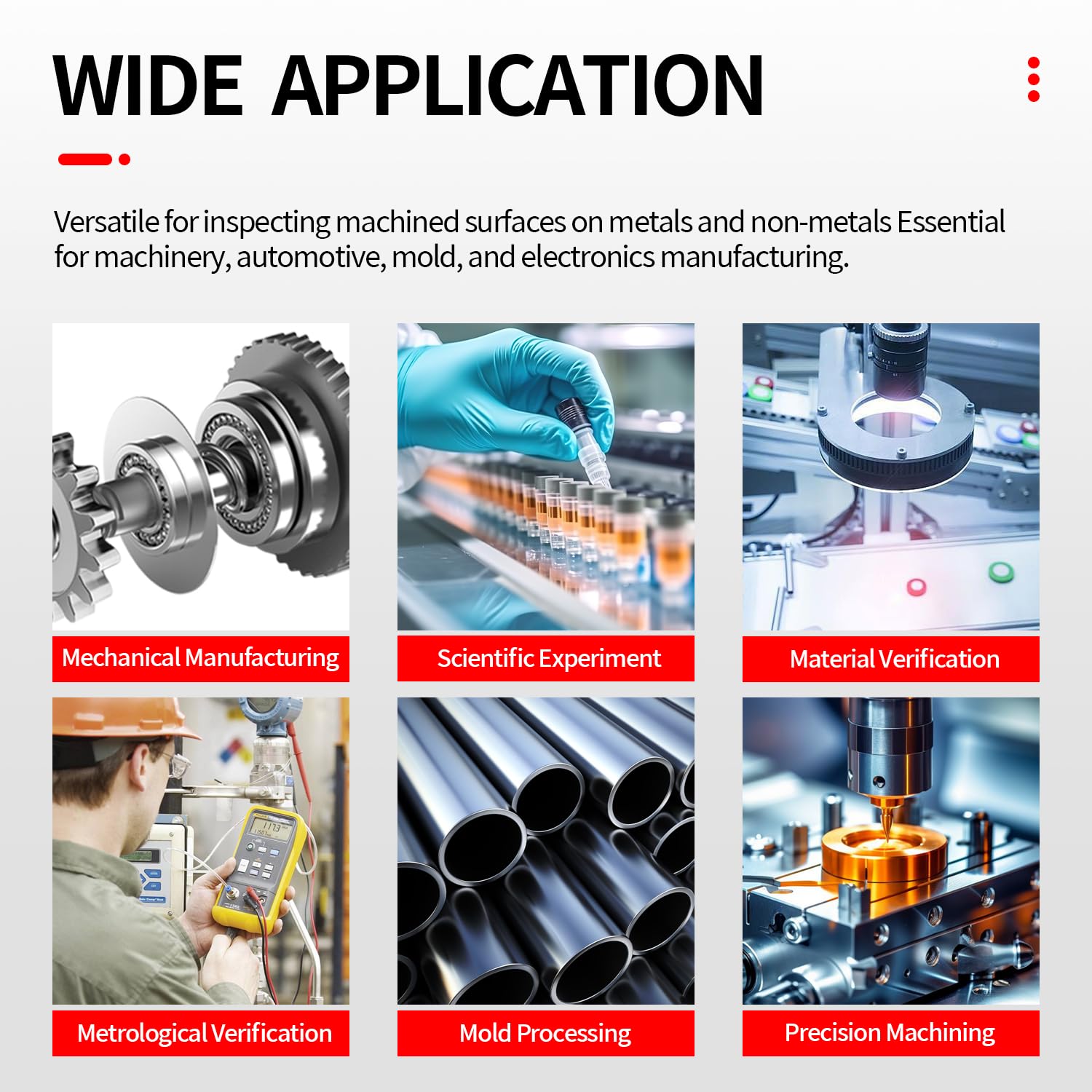 Portable Surface Roughness Tester, High Precision Surface Profiler Gauge with Ra Rz Rq Rt Measurement, 0.05-15μm Measuring Range, OLED Display for Metal & Non-Metal Surface Inspection(TR110)