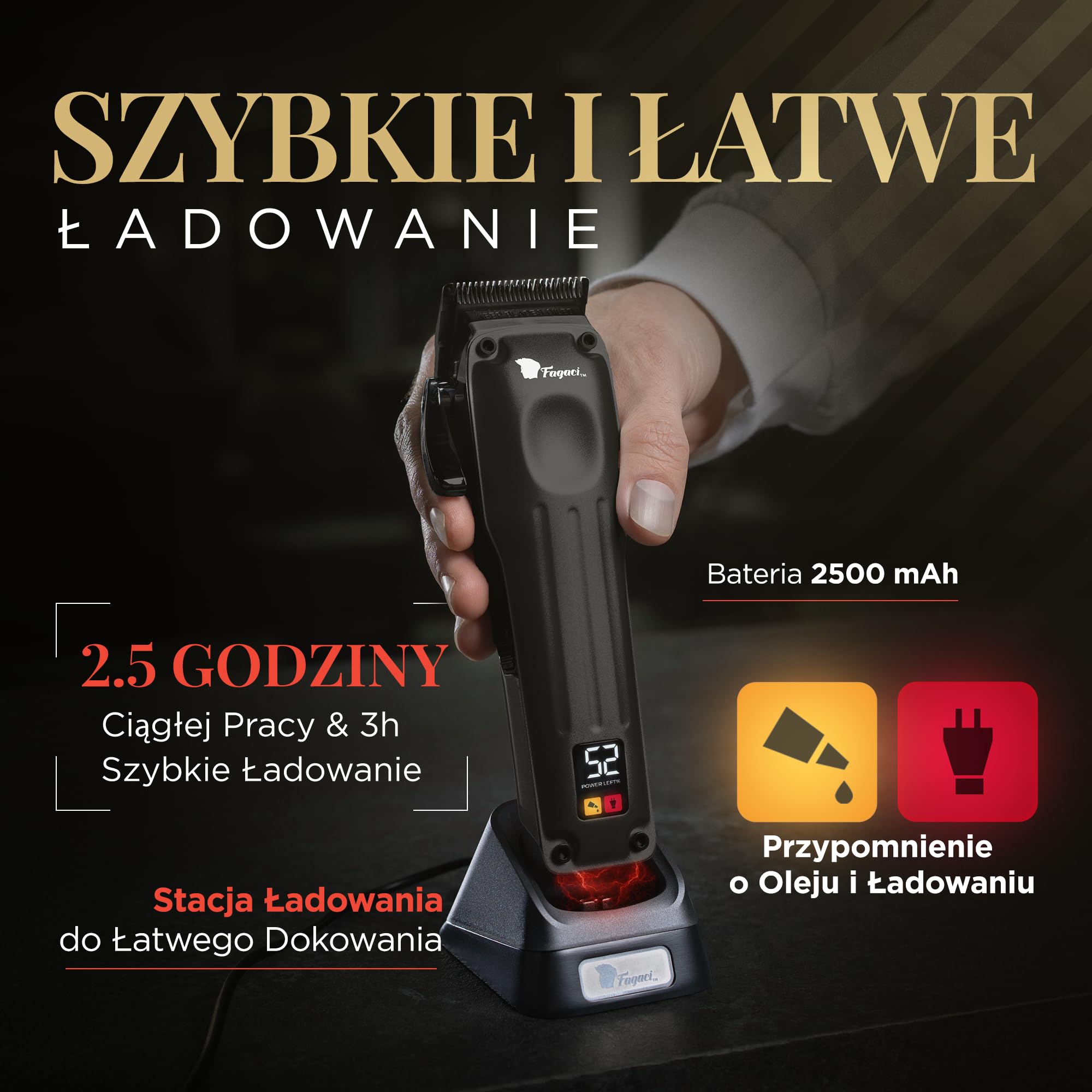 Fusion maszynka do strzyżenia włosów czarna
