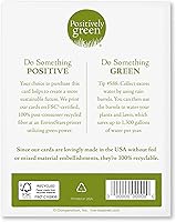 Vista 8 de Compendium Positively Green - Paquete de 4 tarjetas de condolencias, diseños surtidos, 5.38 x 4.25 pulgadas