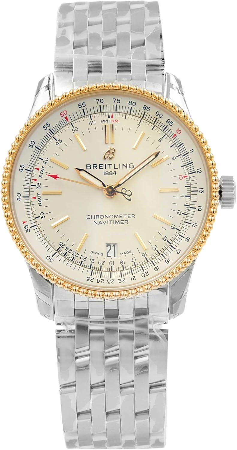 Breitling Navitimer Automatic Chronometer Silver Dial 38 mm