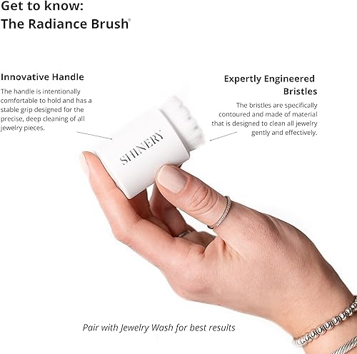 Miniatura 7 de Shinery Radiance Brush - Cepillo de limpieza de joyas y cepillo de limpieza de relojes, herramienta de precisión profesional para joyería fina y