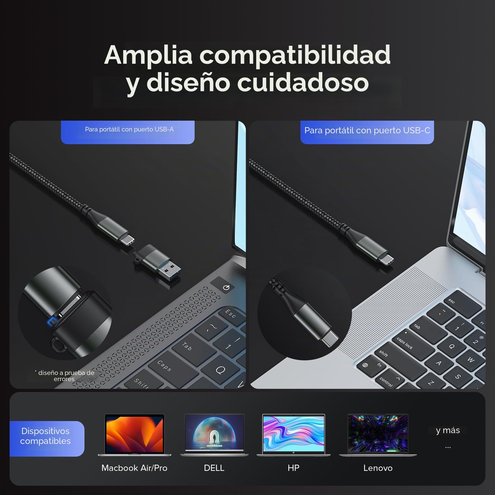 Estación de Acoplamiento DisplayLink 4K a 60 Hz para Mac/Windows