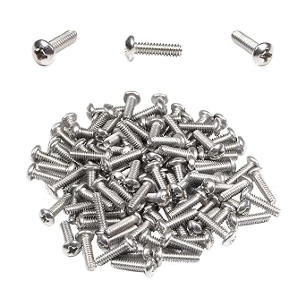 50 PCS #8-32 x 1/2" Machine Screws,#8-32 Pan Head Phillips Drive, UNC Fully Thread,304 Stainless Steel A2-70,Pan Head Machine Screw,DIY,Repair,Install Furniture and Electrical Appliances Screws