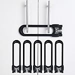 CUTESAFETY - Sliding Cabinet Locks Baby Proofing - Adjustable Child Safety Latches for Knobs & Handles - 6 Pack - No Adhesive Drilling or Tools - Black