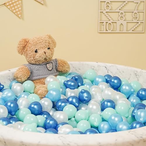 Miniatura 6 de STARBOLO Pelotas de plástico para bebés, 2.3 pulgadas, paquete de 100 bolas sin BPA para piscina de niños, juguetes acuáticos, bolas de océano