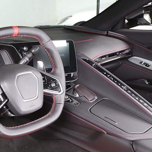 Vista 167 de CHEAYAR Cubierta decorativa para panel de interruptor de elevación de ventana, compatible con Chevrolet Corvette C8 2020-2023