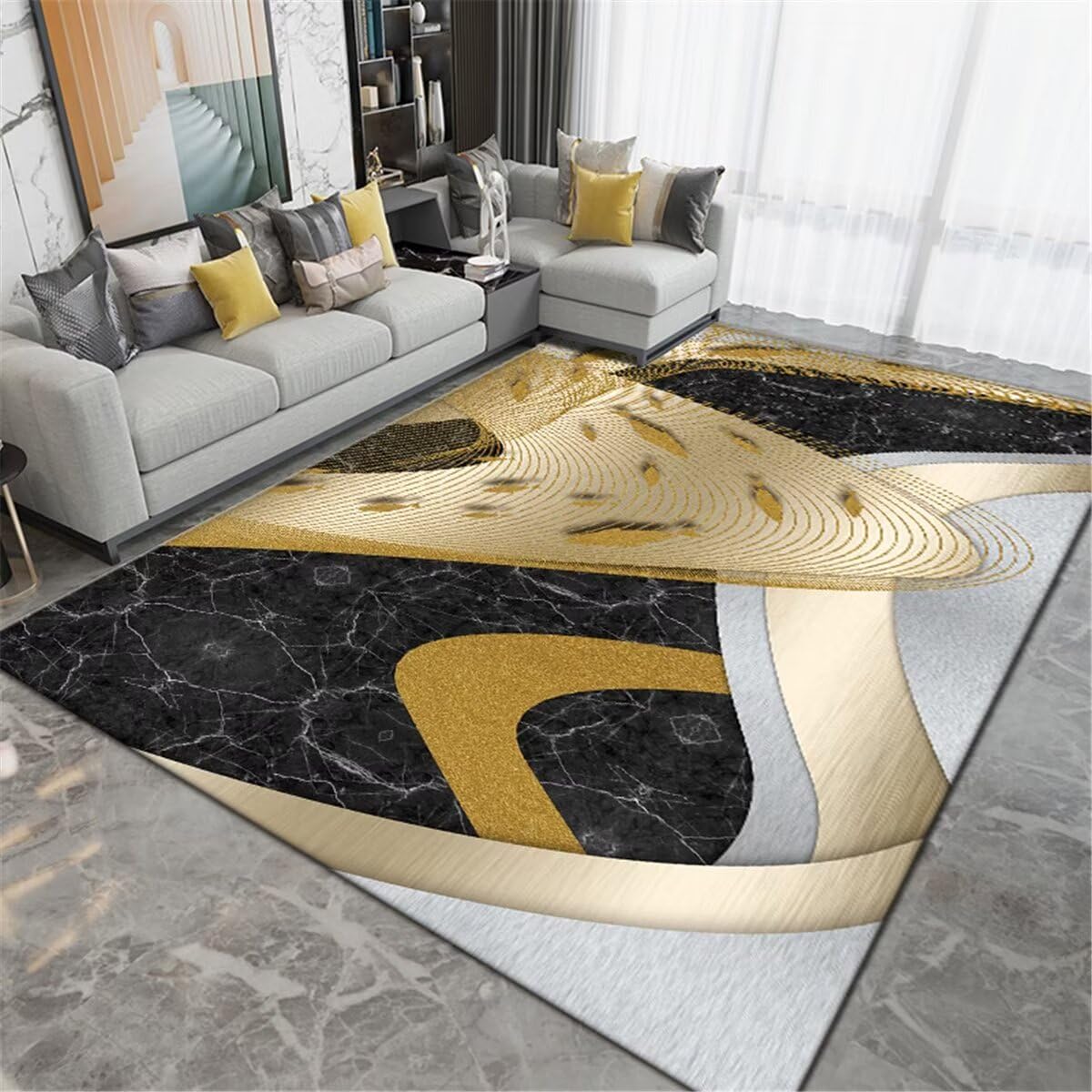Tapis pour enfants anti-taches et doux pour sécuriser les espaces de jeu