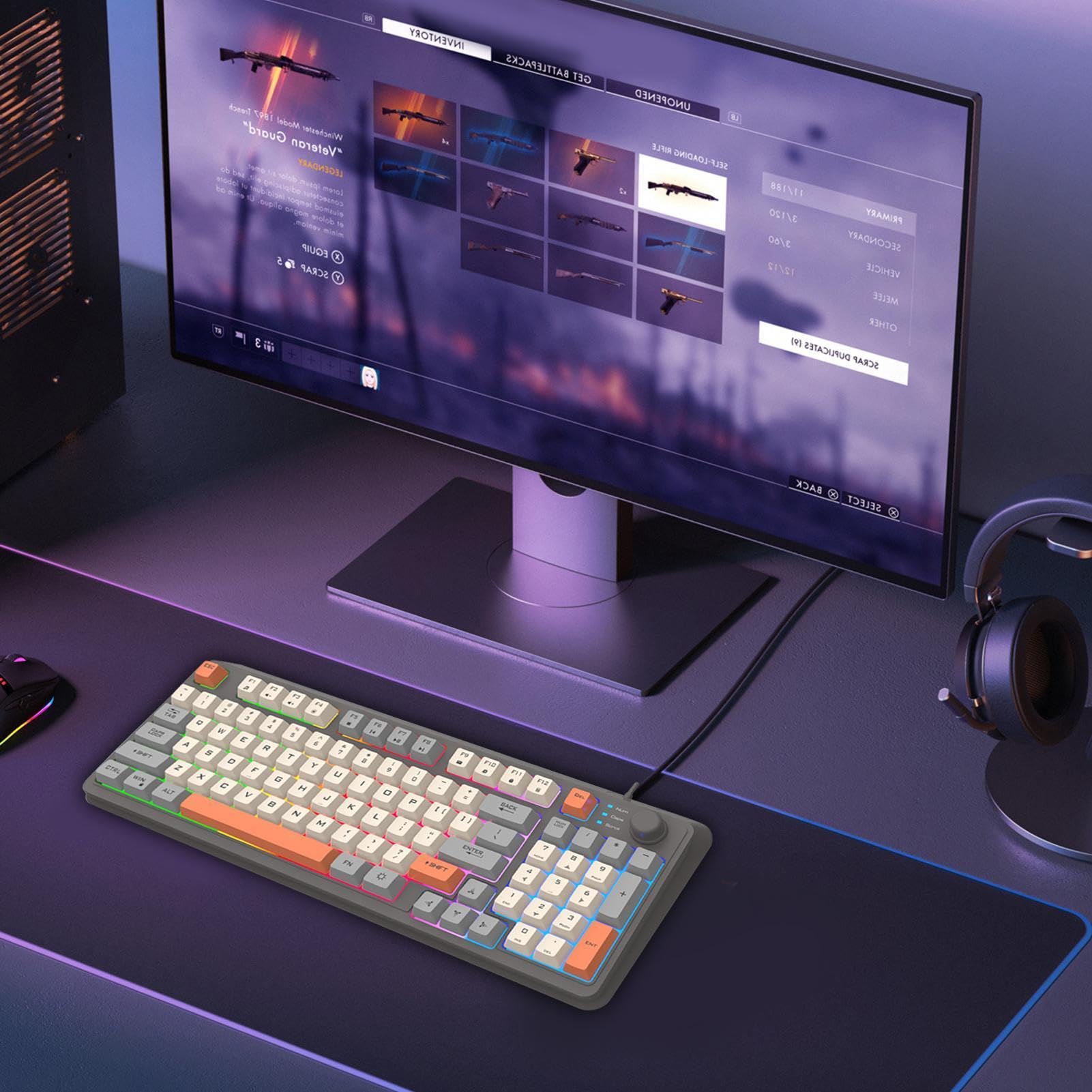 Illumina la tastiera meccanica del gamer, la tastiera meccanica sul | Tastiera meccanica per utenti di computer per gli amanti del gioco studentesco