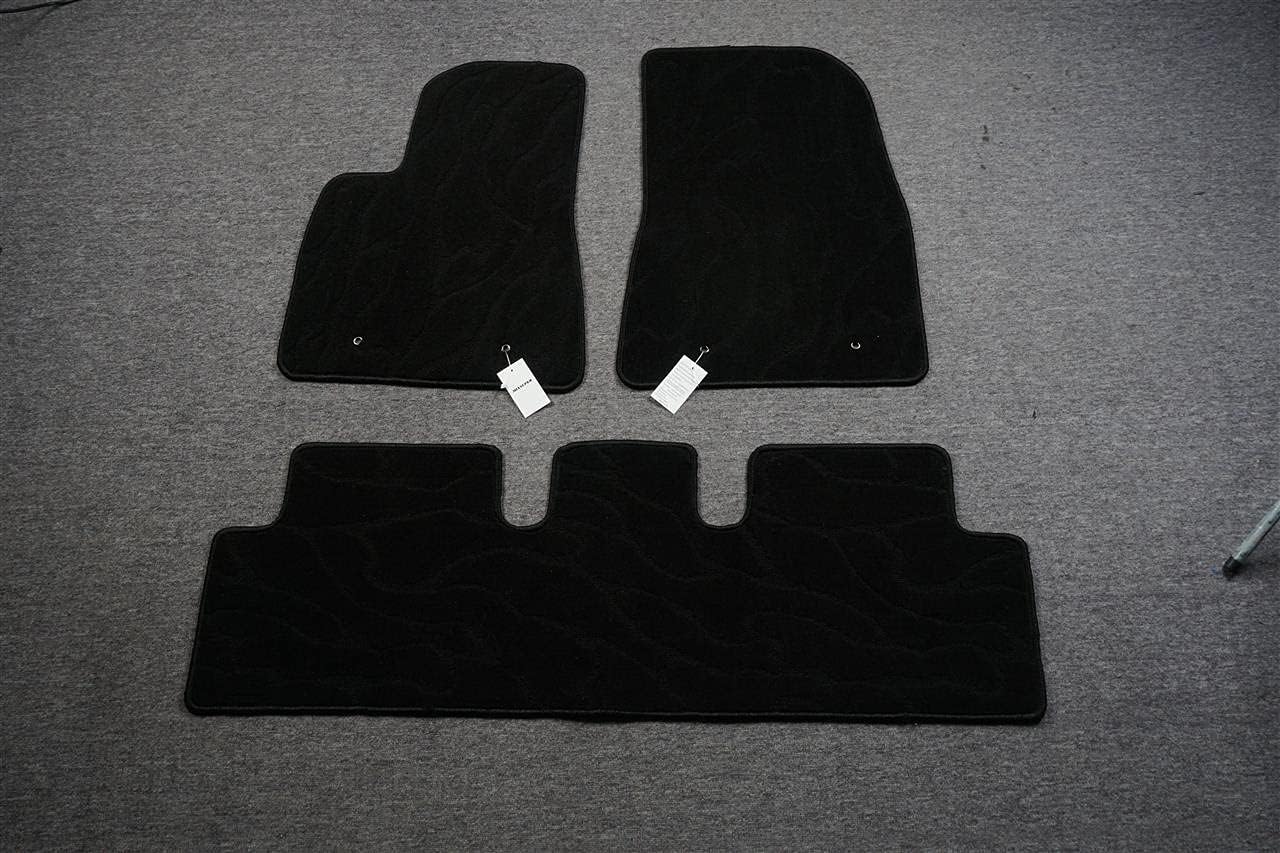 Mixsuper Custom Fit Carpet Floor Mats for Tesla Model 3 2017 2018 2019 2020 All Weather Floor Liners Durable Rug Carpets Liner Accessories Black