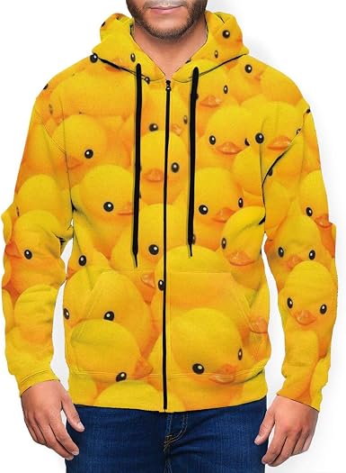 Amazon.com: Sudadera con capucha con capucha para hombre de goma amarilla  con bolsillos para uso diario : Ropa, Zapatos y Joyería
