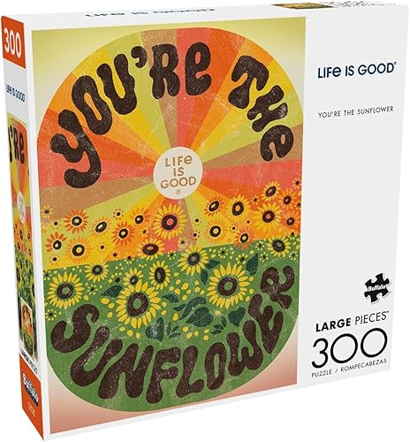 Buffalo Games - Life is Good - You're The Sunflower - Rompecabezas de 300 piezas para adultos - Rompecabezas desafiante perfecto para noches de